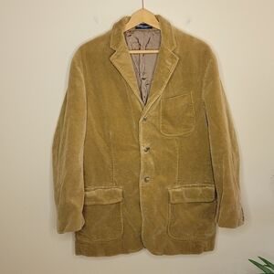 Polo Ralph Lauren | Tan Corduroy Grandpa Dad Blazer Size Large